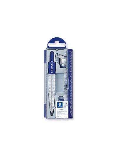 Compas staedtler noris club 550 60 con aguja roma y adaptador