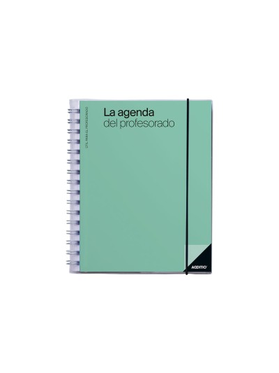 Agenda del profesor additio planificacion trimestral semana vista 16,5 x 21,5 cm color lila