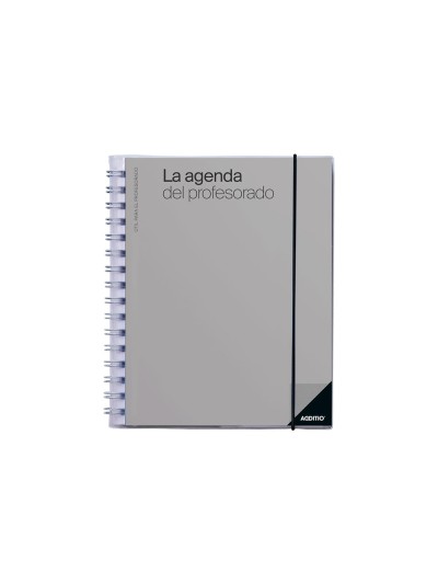 Agenda del profesor additio planificacion trimestral semana vista 16,5 x 21,5 cm color lila