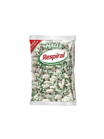 Caramelos halls respiral sabor menta eucalipto bolsa de 1 kg