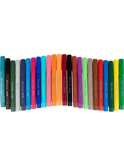 Rotulador liderpapel jumbo caja de 24 unidades colores surtidos