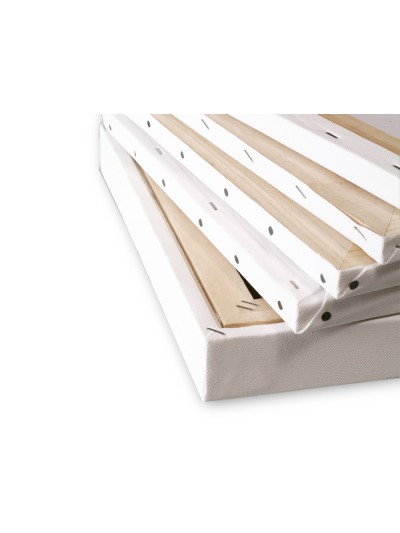 Bastidor liderpapel4p lienzo grapado trasero algodon 100% marco pawlonia 1,8x3,8 cm bordes madera 33x22 cm