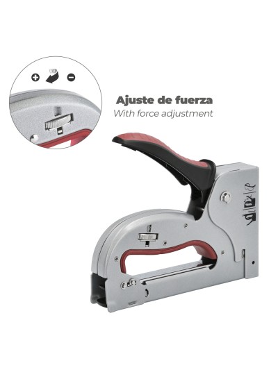 Grapadora Metal Regulable Plus N3 4/14mm