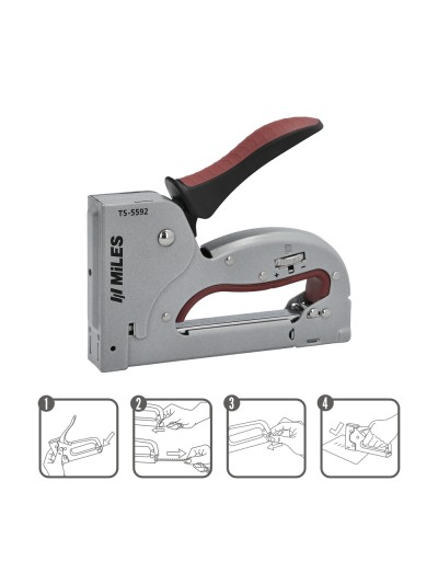 Grapadora Metal Regulable Plus N3 4/14mm