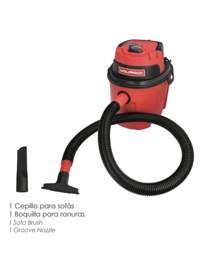 Aspirador Soplador Plástico Agua Y Polvo 10 Litros / 1000 Watt.