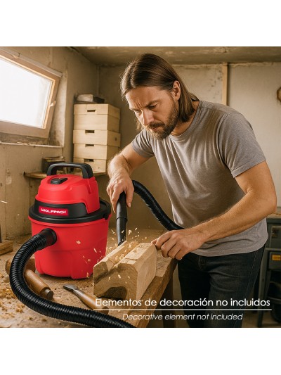 Aspirador Soplador Plástico Agua Y Polvo 10 Litros / 1000 Watt.