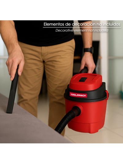 Aspirador Soplador Plástico Agua Y Polvo 10 Litros / 1000 Watt.