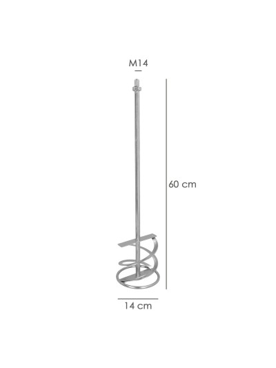 Mezclador Cola Recambio M14 140x600 mm.