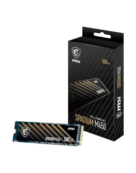 Disco duro interno solido ssd msi spatium m450 500gb m.2 nvme pcie4