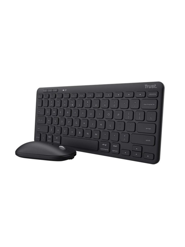 Teclado + raton trust lyra inalambrico multidispositivo Teclado + raton trust lyra inalambrico multidispositivo