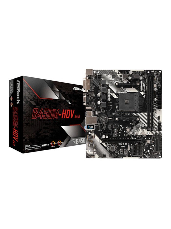 Placa base asrock amd am4 b450m hdv ddr4x2 32gb dvi - d hdmi micro atx Placa base asrock amd am4 b450m hdv ddr4x2 32gb dvi - d hdmi micro atx