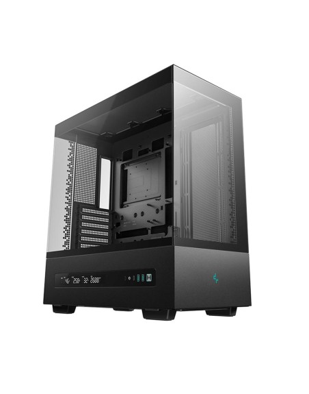 Caja ordenador gaming deepcool atx ch690 cristal templado negra