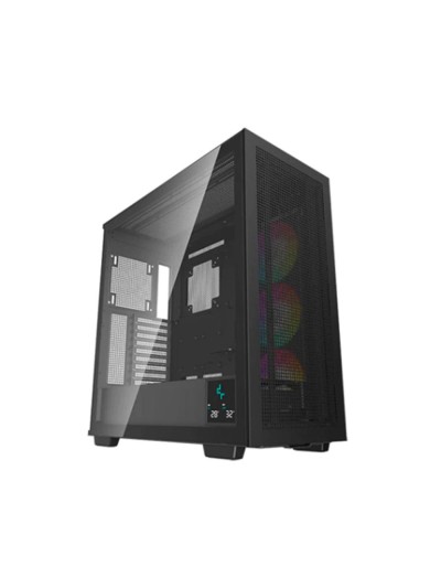Caja ordenador gaming deepcool e - atx morpheus argb cristal templado negro