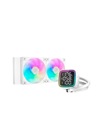 Kit de refrigeracion liquida deepcool ld240 argb 240mm blanco