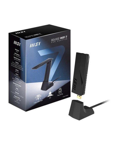 Adaptador wifi7 usb msi gube65 be6500