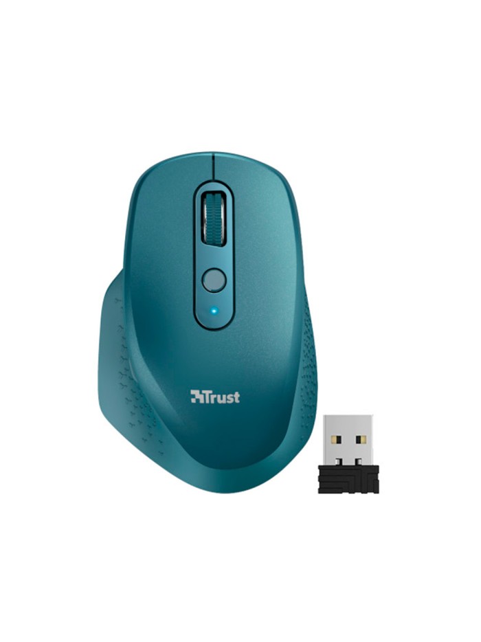 Raton trust ozaa optico inalambrico 2400dpi 6 botones usb 2.0 azul Raton trust ozaa optico inalambrico 2400dpi 6 botones usb 2.0 azul