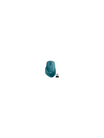 Raton trust ozaa optico inalambrico 2400dpi 6 botones usb 2.0 azul