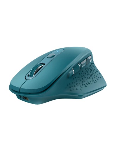 Raton trust ozaa optico inalambrico 2400dpi 6 botones usb 2.0 azul