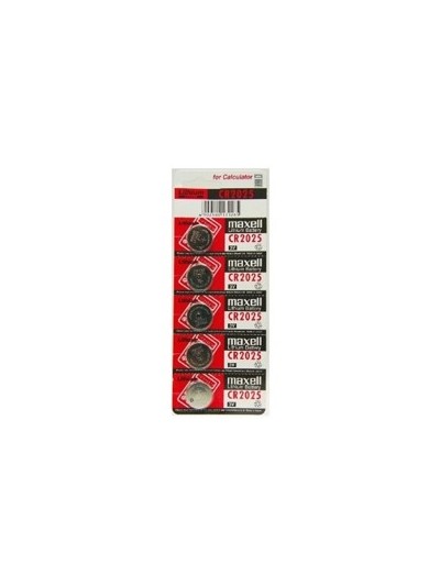 Blister maxell pila boton litio cr2025 3v - 5 uds.