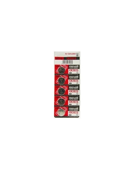 Blister maxell pila boton litio cr2025 3v - 5 uds.