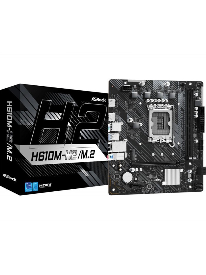 Placa base asrock h610m - h2 1700 - m.2 2ddr4 pcie4 lan 4sata3 m2 hdmi matx Placa base asrock h610m - h2 1700 - m.2 2ddr4 pcie4 lan 4sata3 m2 hdmi matx