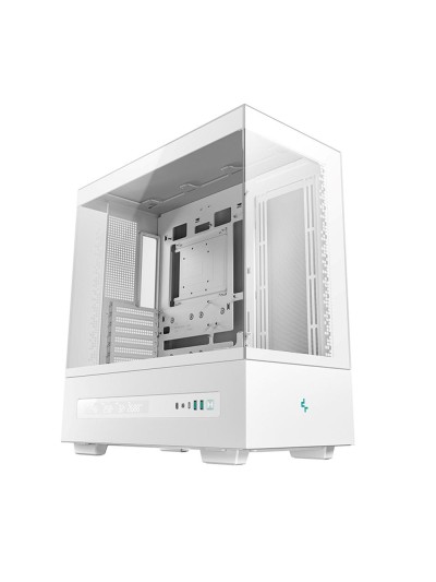 Caja ordenador gaming deepcool atx ch690 cristal templado blanca