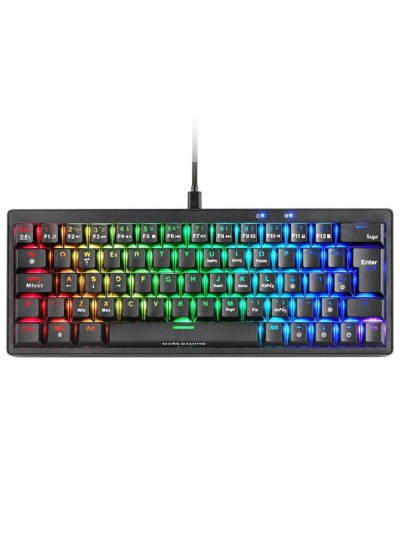 Teclado mars gaming mkminiprobes negro