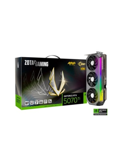 Tarjeta grafica zotac rtx 5070ti amp ext infinity ultra 16gb gddr7 rgb