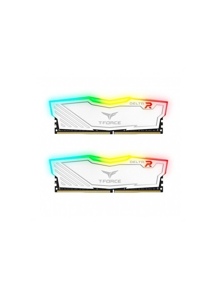 Memoria ram ddr4 16gb 2x8gb 3600mhz teamgroup delta rgb - blanco - cl 18 - 1.35v tf4d416g3600hc18jdc01 Memoria ram ddr4 16gb 2x8gb 3600mhz teamgroup delta rgb - blanco - cl 18 - 1.35v tf4d416g3600hc18jdc01