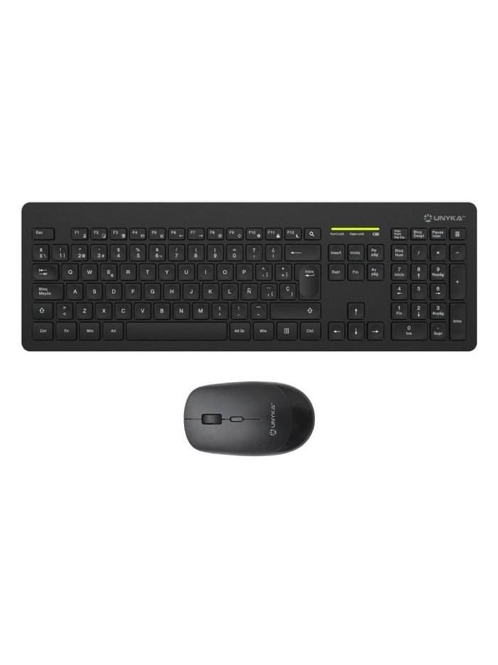 Teclado + raton unykach mk212 pro slim inalambrico Teclado + raton unykach mk212 pro slim inalambrico