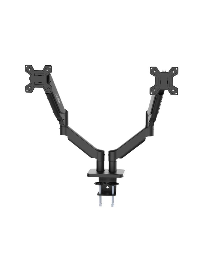 Soporte 2 monitores coolbox hasta 32 pulgadas abrazadera articulado Soporte 2 monitores coolbox hasta 32 pulgadas abrazadera articulado