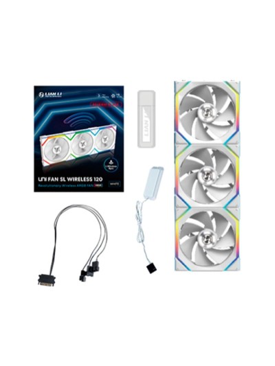 Ventilador cpu lian li unifan sl inalambrico argb 3 x 120mm blanco