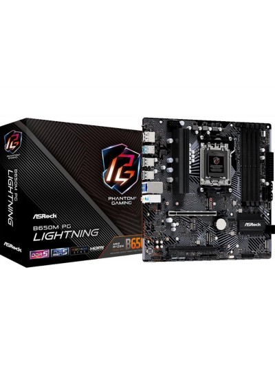 Placa base asrock b650m pg lightning am5 matx