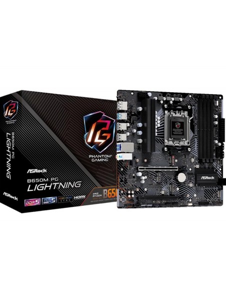 Placa base asrock b650m pg lightning am5 matx