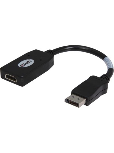 Adaptador club 3d displayport 1.2 macho a hdmi 1.3 hembra adaptador pasivo