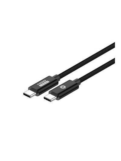 Cable usb - c conceptronic macho - macho 1.2m usb 3.2 gen 2 100w 20v 5a 10gbps e - mark