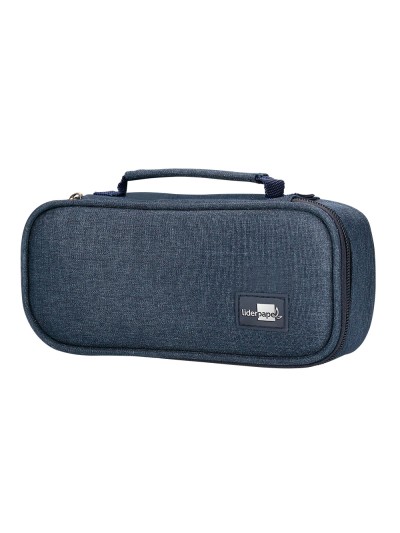 Estuche portatodo liderpapel ovalado con organizador interior pizarra y asa 1 cremallera surtidos