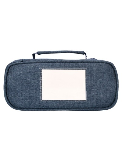 Estuche portatodo liderpapel ovalado con organizador interior pizarra y asa 1 cremallera surtidos