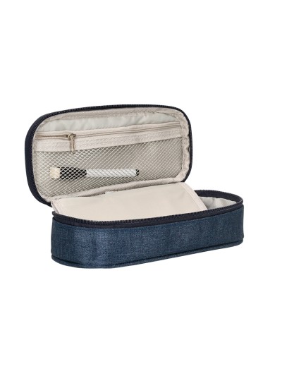 Estuche portatodo liderpapel ovalado con organizador interior pizarra y asa 1 cremallera surtidos