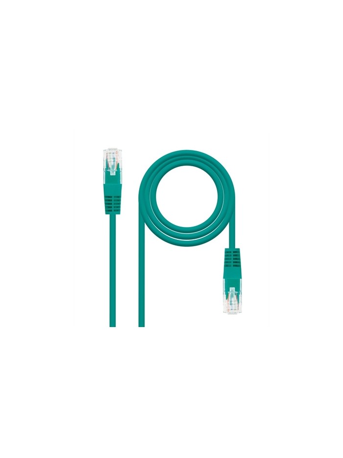 Latiguillo cable red utp cat.5e rj45 nanocable 0.5m verde Latiguillo cable red utp cat.5e rj45 nanocable 0.5m verde
