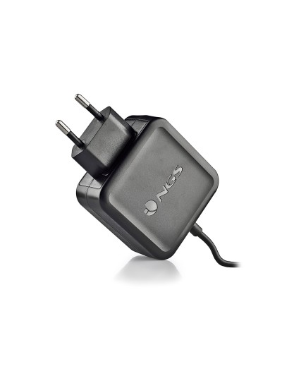 Cargador universal ngs de pared para portatil 45w tipo c 5v/9v/12v/15v-3a 20v/2,25a