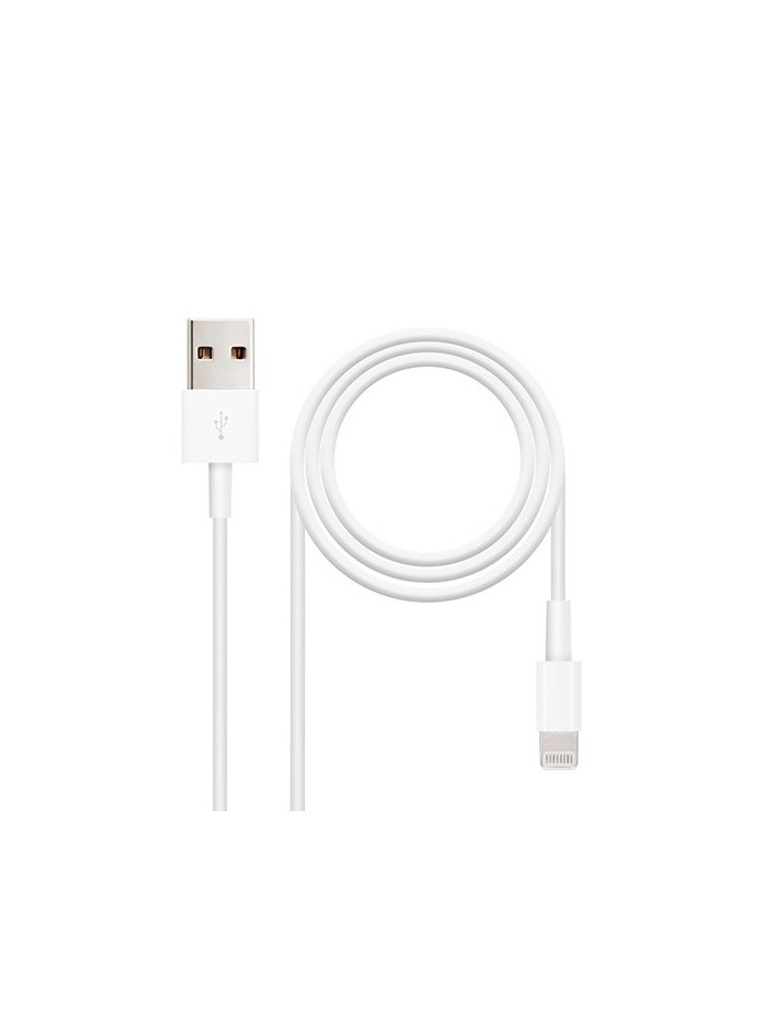 Cable lightning a usb tipo a nanocable 50cm - macho - macho Cable lightning a usb tipo a nanocable 50cm - macho - macho