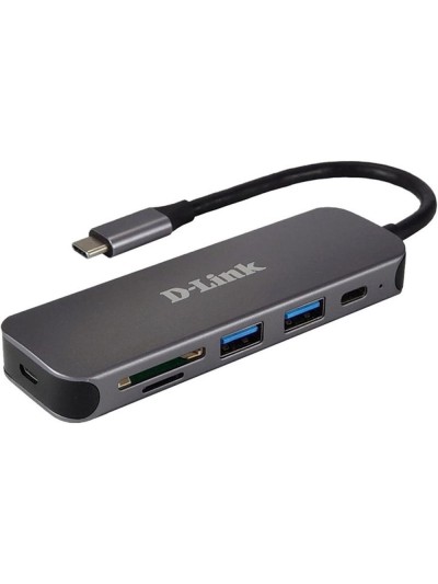 Hub d - link usb tipo c 6 en 1