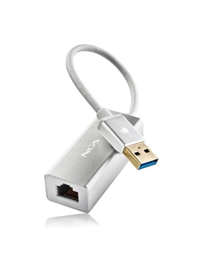Adaptador usb 3.0 z rj45 ngs hacker 3.0 15cm - macho - hembra