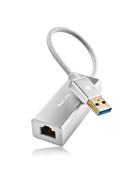 Adaptador usb 3.0 z rj45 ngs hacker 3.0 15cm - macho - hembra