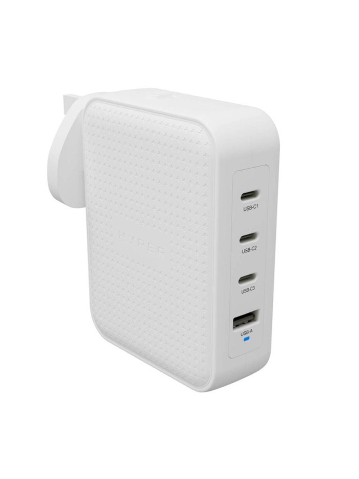Cargador pared hyper hyperjuice 145w 1x usb tipo a 3x usb tipo c Cargador pared hyper hyperjuice 145w 1x usb tipo a 3x usb tipo c