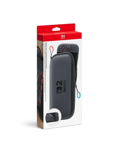 Funda nintendo switch 2 carrying case + protector