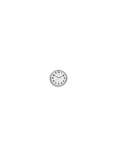 Reloj maul step de pared redondo 40 cm diametro electrico color plata