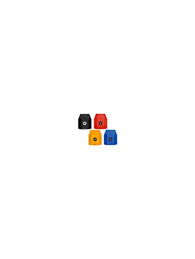 Cubilete portalapices antartik azul mostaza negro y rojo opaco silicona hexagonal 95x85x75 mm