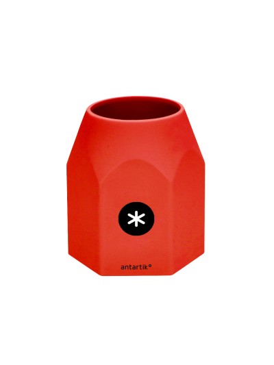 Cubilete portalapices antartik azul mostaza negro y rojo opaco silicona hexagonal 95x85x75 mm